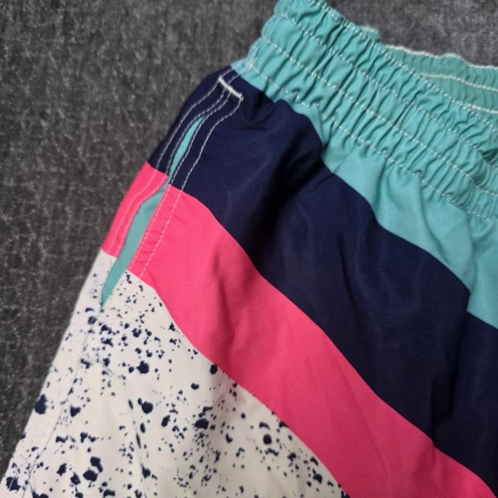 Chubbies Aquatic Libations Colorblock Splatter Swim Trunks Mens Large 6